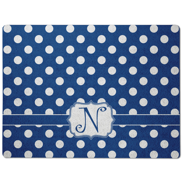 Polka Dots Dog Food Mat - Medium without bowls