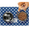 Polka Dots Dog Food Mat - Small LIFESTYLE
