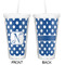 Polka Dots Double Wall Tumbler with Straw - Approval