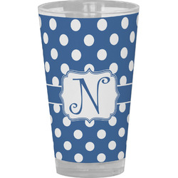 Polka Dots Pint Glass - Full Color (Personalized)