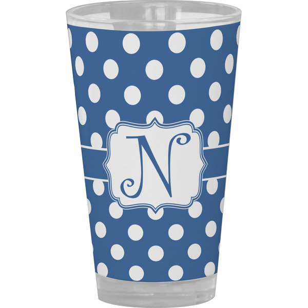 Custom Polka Dots Pint Glass - Full Color (Personalized)