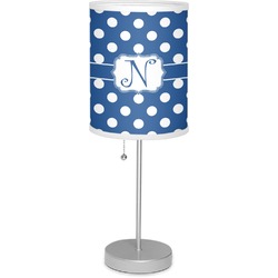 Polka Dots 7" Drum Lamp with Shade (Personalized)