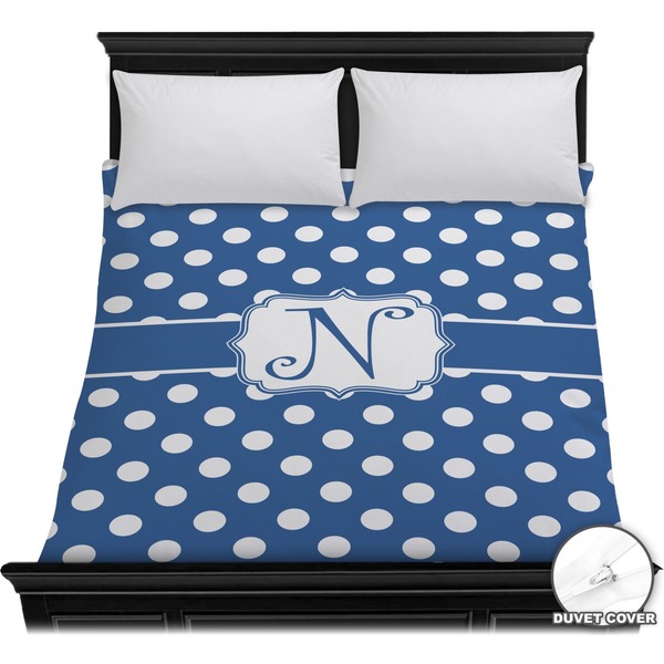 Custom Polka Dots Duvet Cover - Full / Queen (Personalized)