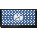 Polka Dots Canvas Checkbook Cover (Personalized)