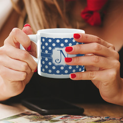 Polka Dots Double Shot Espresso Cup - Single (Personalized)