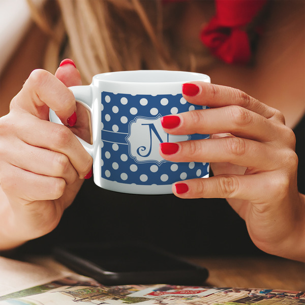 Custom Polka Dots Double Shot Espresso Cup - Single (Personalized)