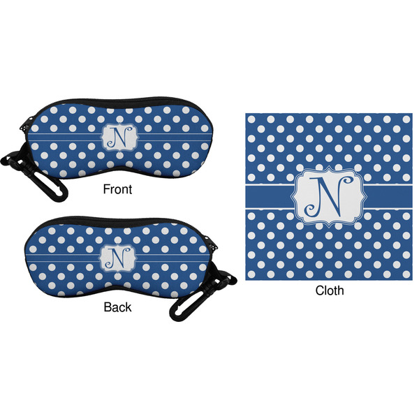 Polka Dots Eyeglass Case & Cloth (Approval)