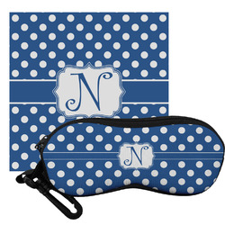 Polka Dots Eyeglass Case & Cloth (Personalized)