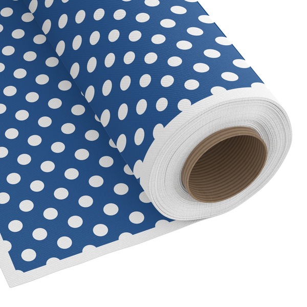 Custom Polka Dots Fabric by the Yard - Copeland Faux Linen