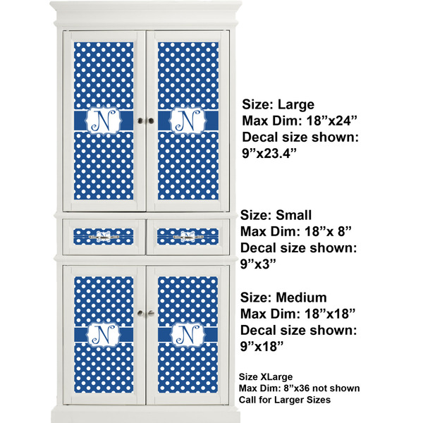 Polka Dots Full Cabinet (Show Sizes)