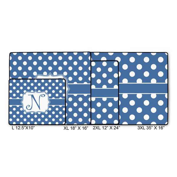 Polka Dots Gaming Mats - SIZE CHART