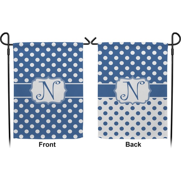 Polka Dots Garden Flag - Double Sided Front and Back