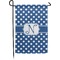 Polka Dots Small Garden Flag - Double Sided w/ Initial