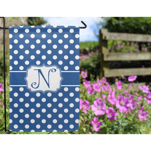 Polka Dots Garden Flag - Outside In Flowers