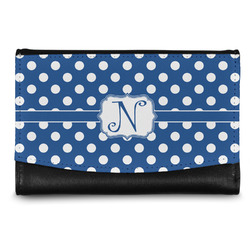 Polka Dots Genuine Leather Women's Wallet - Small (Personalized)