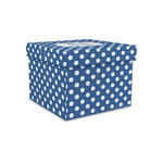 Polka Dots Gift Box with Lid - Canvas Wrapped - Small (Personalized)