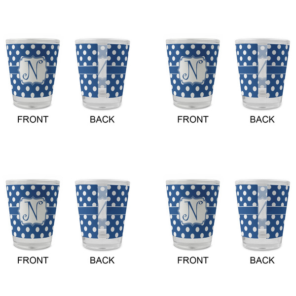 Polka Dots Glass Shot Glass - Standard - Set of 4 - APPROVAL