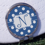 Polka Dots Golf Ball Marker - Hat Clip