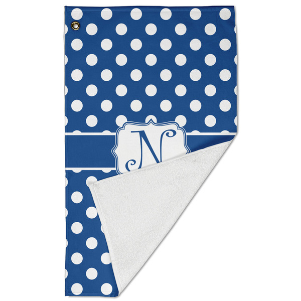 Polka Dots Golf Towel - Folded (Large)