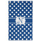 Polka Dots Golf Towel - Poly-Cotton Blend - Large w/ Initial