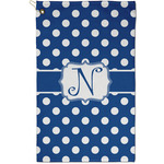 Polka Dots Golf Towel - Poly-Cotton Blend - Small w/ Initial
