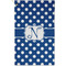 Polka Dots Golf Towel - Poly-Cotton Blend - Small w/ Initial