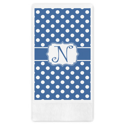 Polka Dots Guest Napkins - Full Color - Embossed Edge (Personalized)