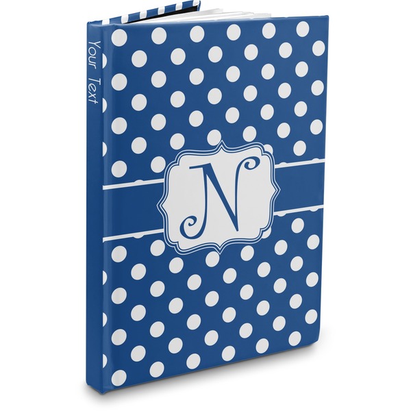 Custom Polka Dots Hardbound Journal - 5.75" x 8" (Personalized)