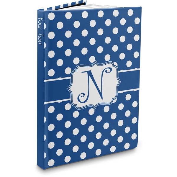 Custom Polka Dots Hardbound Journal (Personalized)