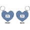 Polka Dots Heart Keychain (Front + Back)