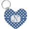 Polka Dots Heart Keychain (Personalized)
