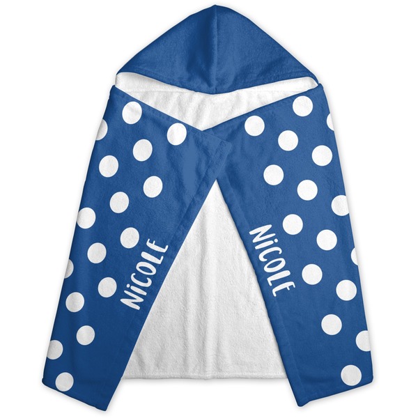 Polka Dots Hooded Towel - Folded