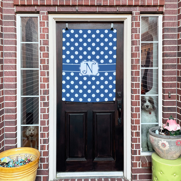 Polka Dots House Flags - Double Sided - (Over the door) LIFESTYLE