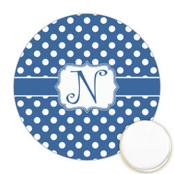Polka Dots Printed Cookie Topper - Round (Personalized)