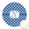 Polka Dots Printed Cookie Topper - Round (Personalized)