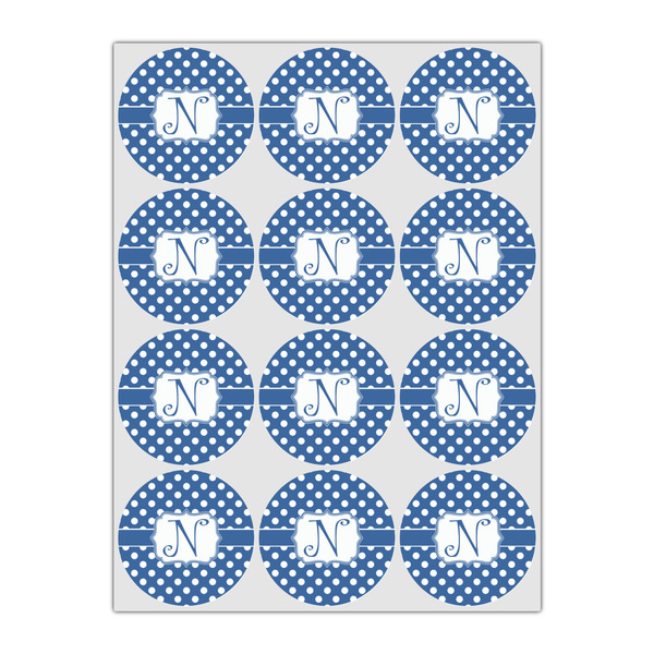 Polka Dots Icing Circle - Small - Set of 12