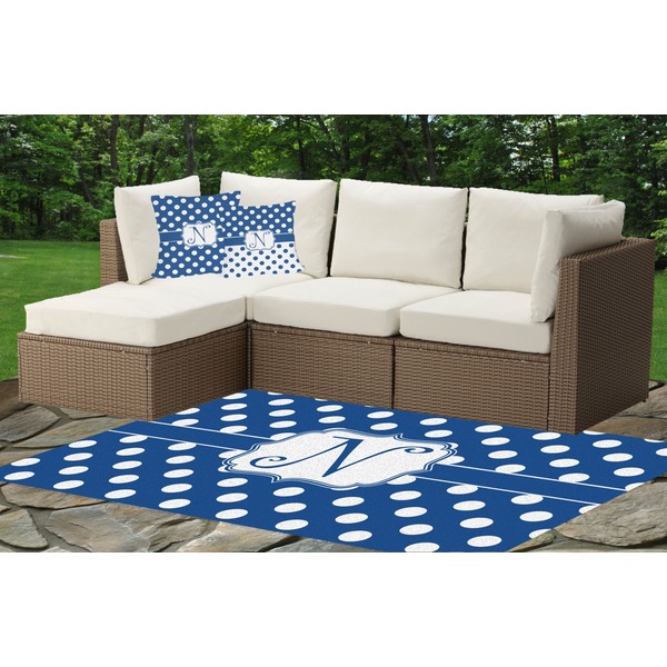 Polka Dots Indoor / Outdoor Rug & Cushions