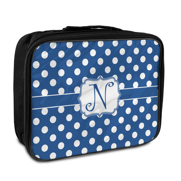 Custom Polka Dots Insulated Lunch Bag (Personalized)