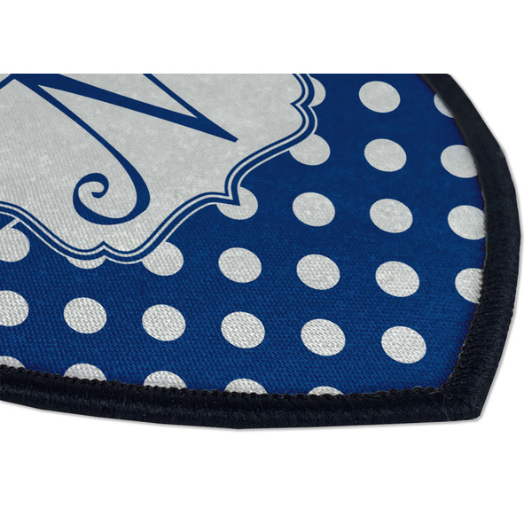 Polka Dots Iron on Shield 3 Detail