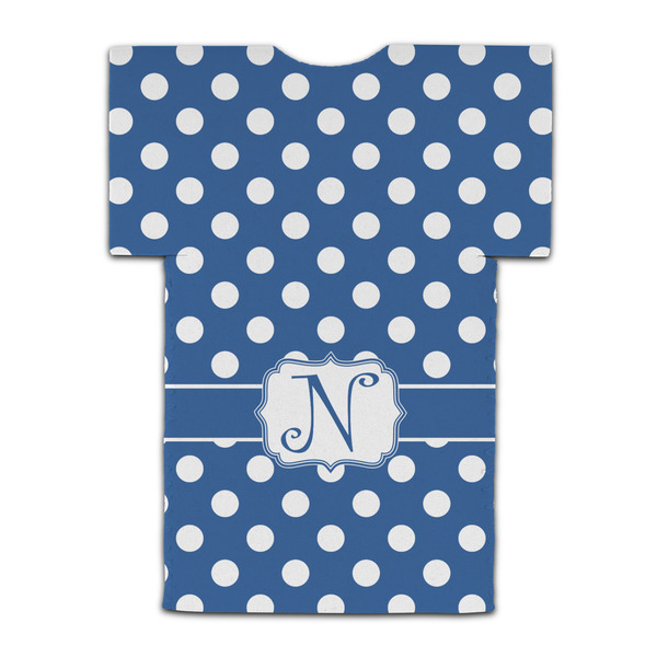 Polka Dots Jersey Bottle Cooler - BACK (flat)