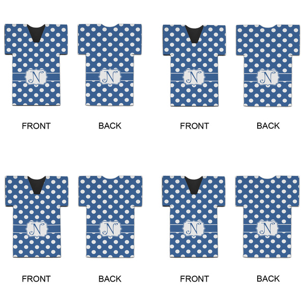 Polka Dots Jersey Bottle Cooler - Set of 4 - APPROVAL