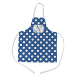 Polka Dots Kid's Apron w/ Initial