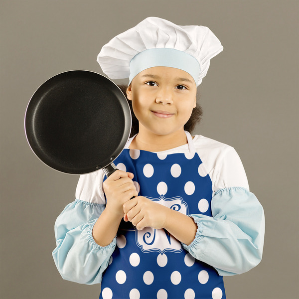 Polka Dots Kid's Aprons - Medium - Lifestyle