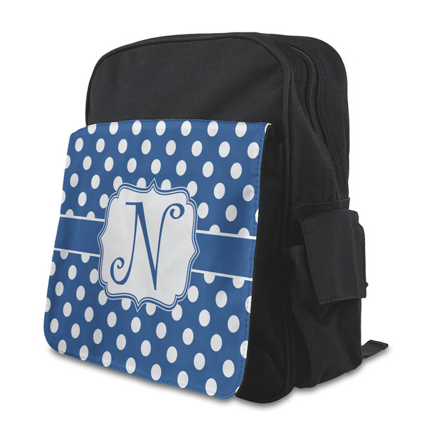Custom Polka Dots Preschool Backpack (Personalized)