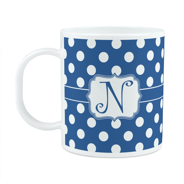 Custom Polka Dots Plastic Kids Mug (Personalized)