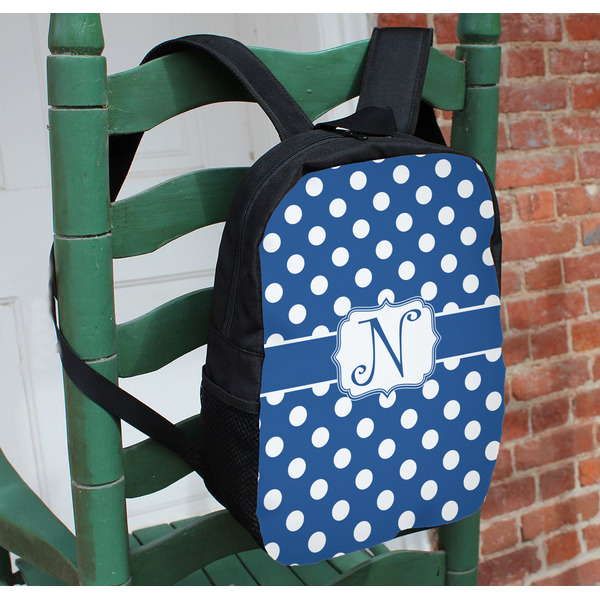 Polka Dots Kids Backpack - In Context