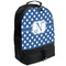 Polka Dots Large Backpack - Black - Angled View