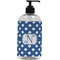 Polka Dots Plastic Soap / Lotion Dispenser (16 oz - Large - Black) (Personalized)