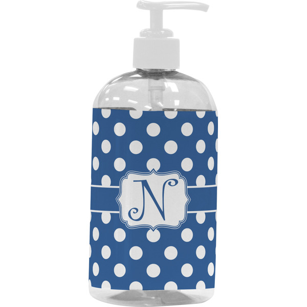 Polka Dots Large Liquid Dispenser (16 oz) - White