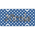 Polka Dots Front License Plate (Personalized)